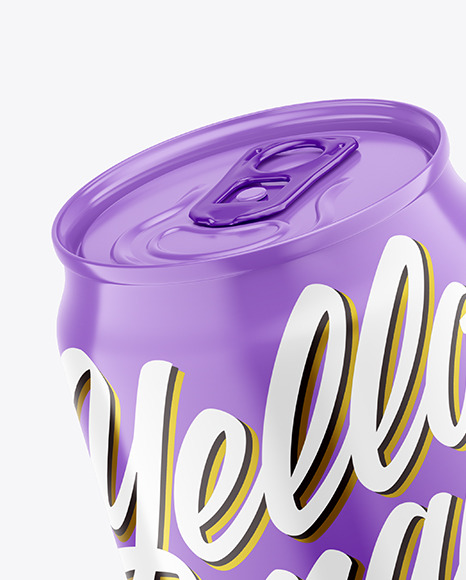 330ml Glossy Drink Can Mockup