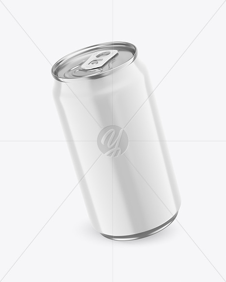 330ml Metallic Drink Can With Glossy Finish Mockup