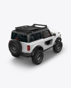 Off-Road SUV Mockup - Back Half Side View (High-Angle Shot)