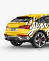 Crossover SUV Mockup – Back HalfSide View