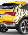 Crossover SUV Mockup – Back HalfSide View