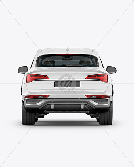 Crossover SUV Mockup – Back View