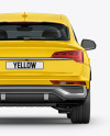 Crossover SUV Mockup – Back View