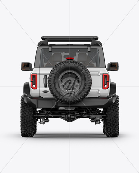 Off-Road SUV Mockup - Back View