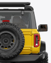 Off-Road SUV Mockup - Back View