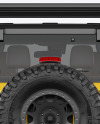Off-Road SUV Mockup - Back View