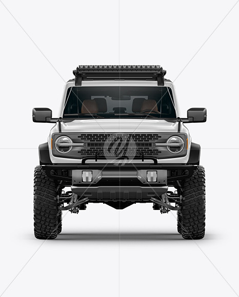 Off-Road SUV Mockup - Front View