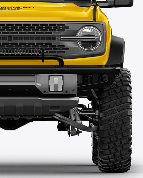 Off-Road SUV Mockup - Front View