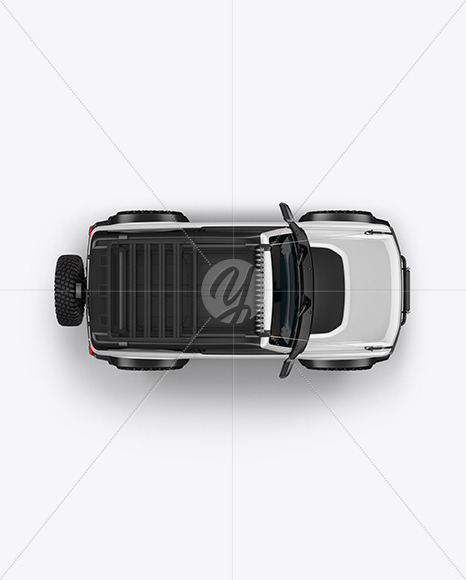 Off-Road SUV Mockup - Top View