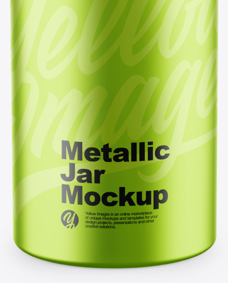 Metallic Jar Mockup