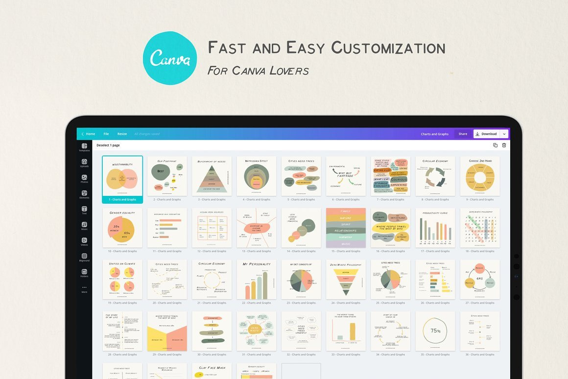 Charts and Graphs Social Kit Charts and Graphs Social Kit