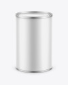 Tin Can w/ Matte Finish Mockup