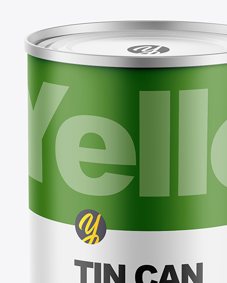 Tin Can w/ Matte Finish Mockup