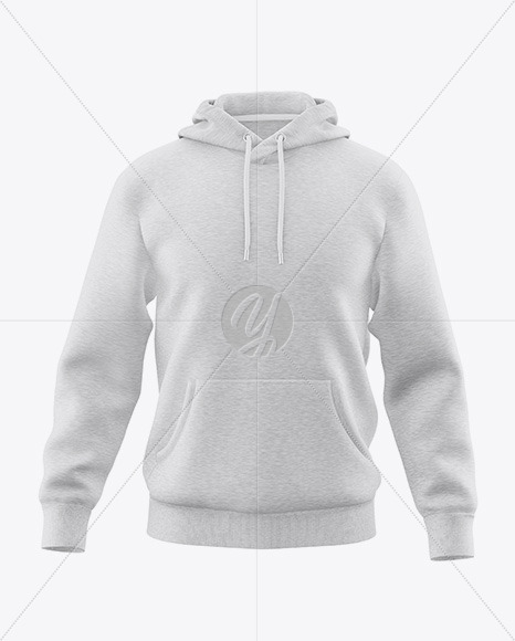 Melange Hoodie Mockup - Front View