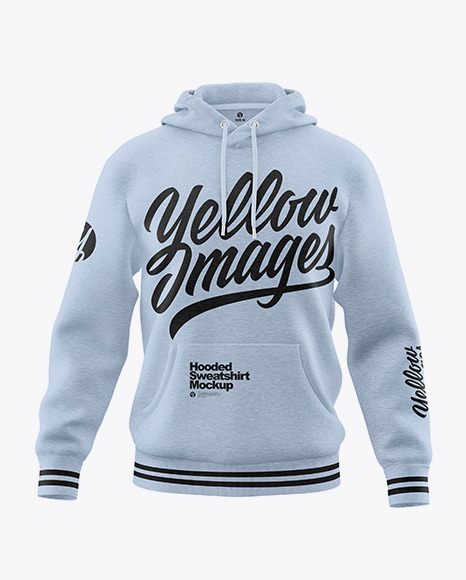 Melange Hoodie Mockup - Front View