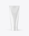 Glossy Cream Tube Mockup