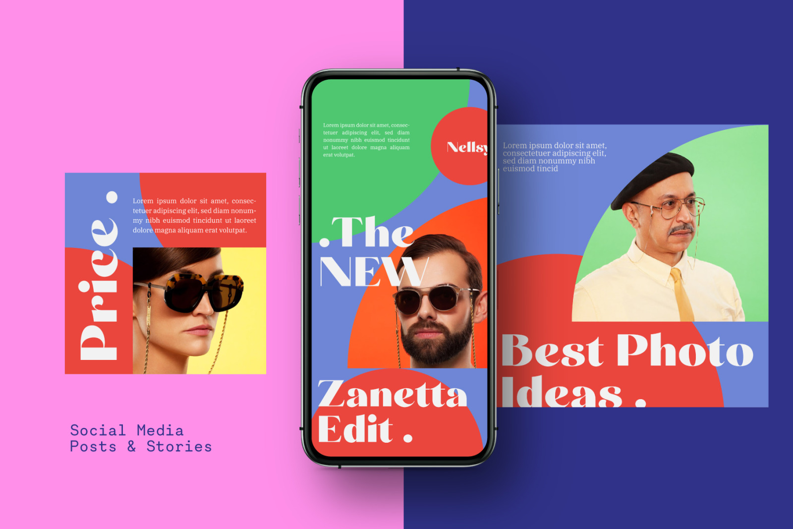 Nellsy PSD Instagram Template Posts &amp; Stories