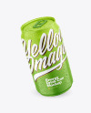 330ml Matte Drink Can With Condensation Mockup