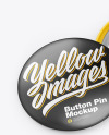 Two Glossy Button Pins Mockup