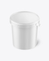 Matte Plastic Bucket Mockup