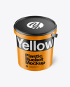 Matte Plastic Bucket Mockup