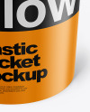 Matte Plastic Bucket Mockup