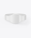 Glossy Silicone Wristband Mockup