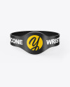 Glossy Silicone Wristband Mockup