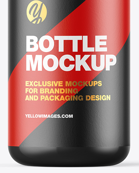 Glossy Bottle w/ Open Pump Mockup