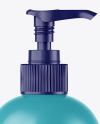 Glossy Sanitizer Bottle w/ Open Pump Mockup