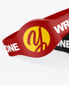 Two Glossy Silicone Wristbands Mockup