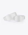 Two Matte Silicone Wristbands Mockup
