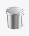 Metallic Bucket Mockup