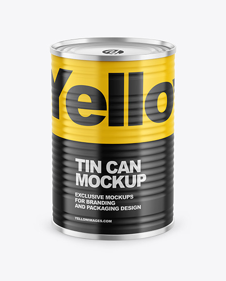 Tin Can w/ Glossy Finish Mockup