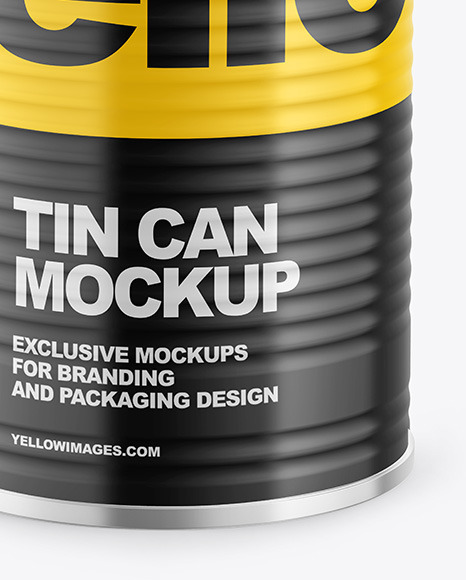 Tin Can w/ Glossy Finish Mockup