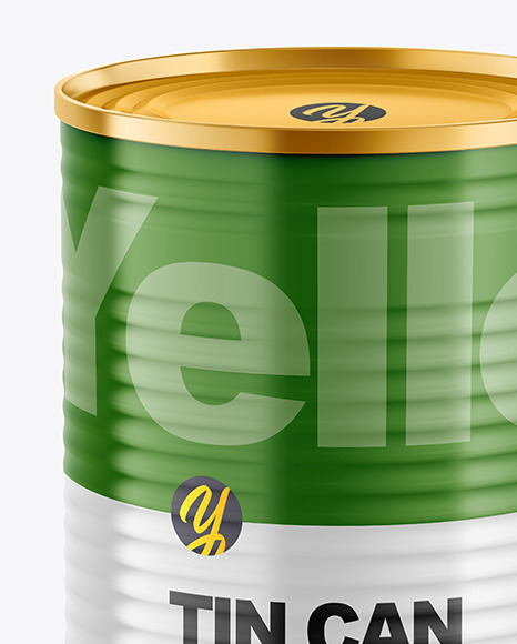 Tin Can w/ Glossy Finish Mockup