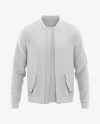 Men's Bomber Jacket with T-shirt Mockup - Front View