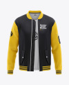 Men's Bomber Jacket with T-shirt Mockup - Front View