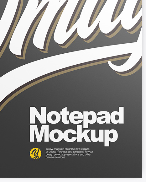 Notepad Mockup - Top View