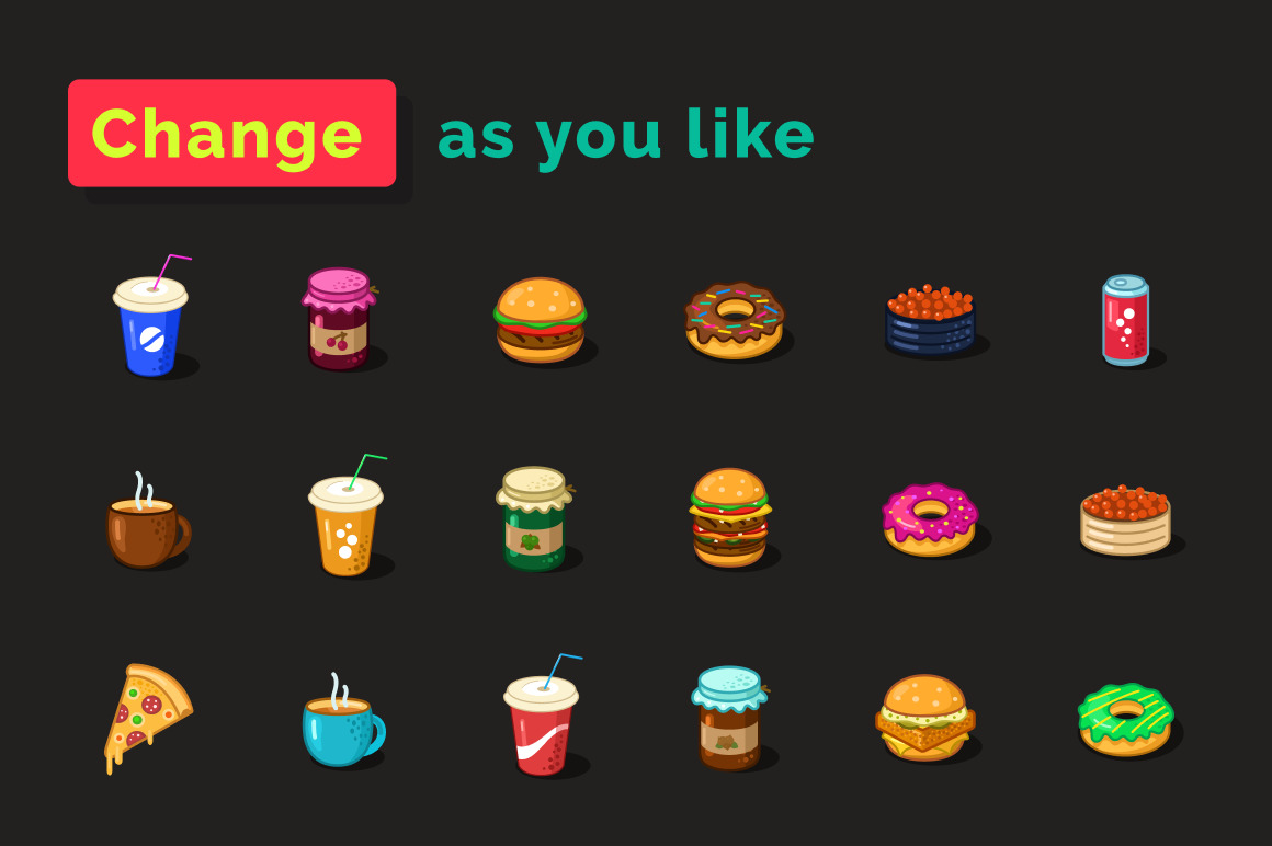 Food Icons Set Food Icons Set