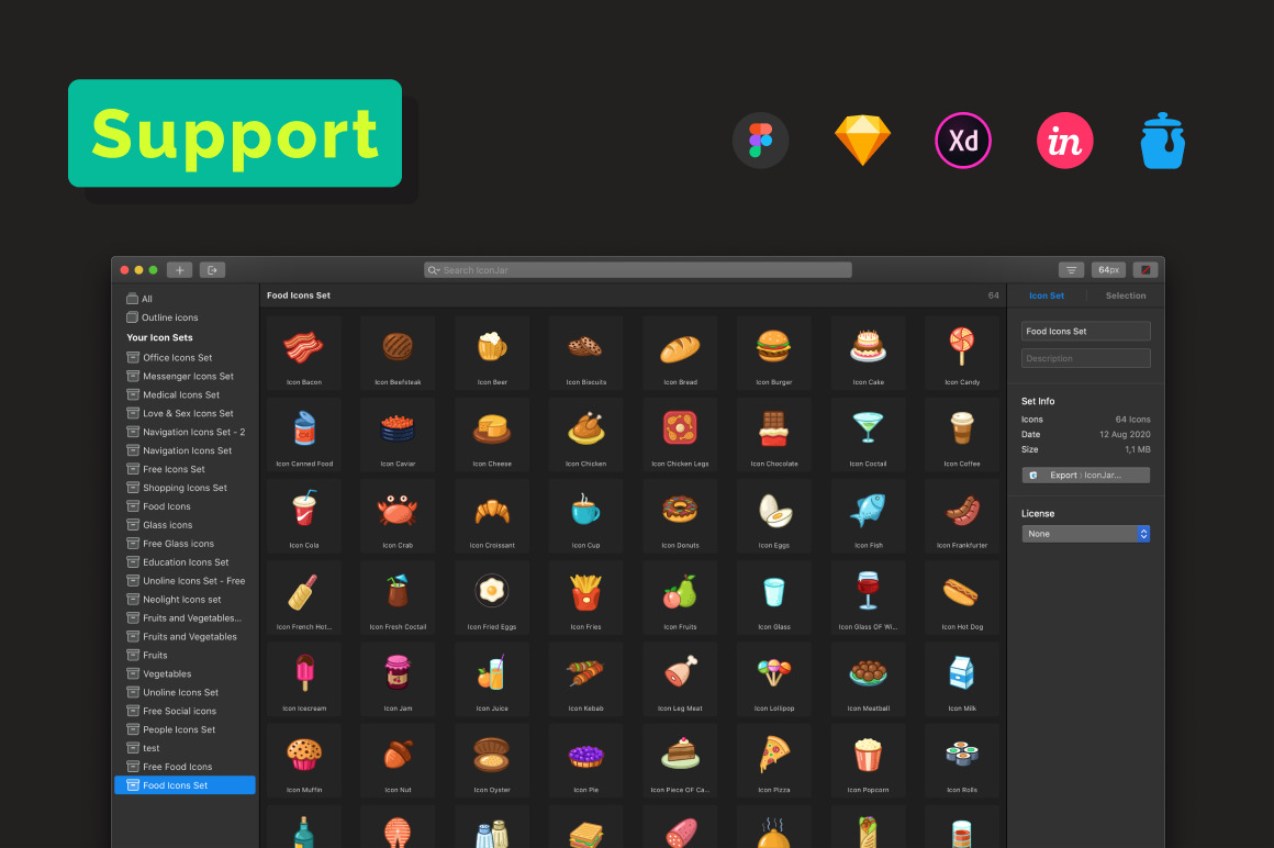 Food Icons Set Food Icons Set