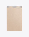 Kraft Notepad Mockup - Top View