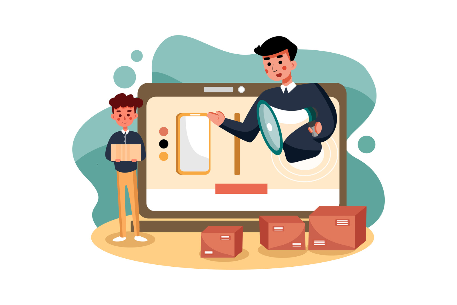 M168_ Online Marketing Illustrations M168_ Online Marketing Illustrations