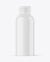 Glossy 120ml Aluminum Bottle w/ Screw Cap Mockup