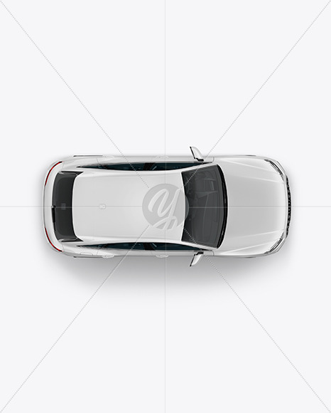 Crossover SUV Mockup – Top View