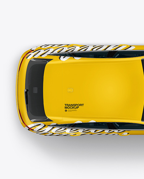 Crossover SUV Mockup – Top View