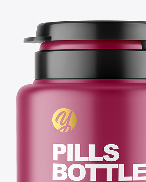 Matte Pills Bottle Mockup