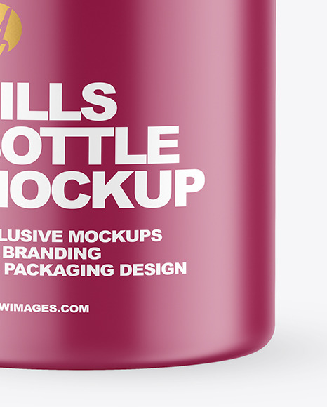 Matte Pills Bottle Mockup