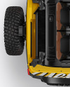 Off-Road SUV Open Roof Mockup - Top View