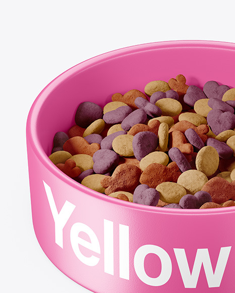 Pet Feeding Bowl Mockup